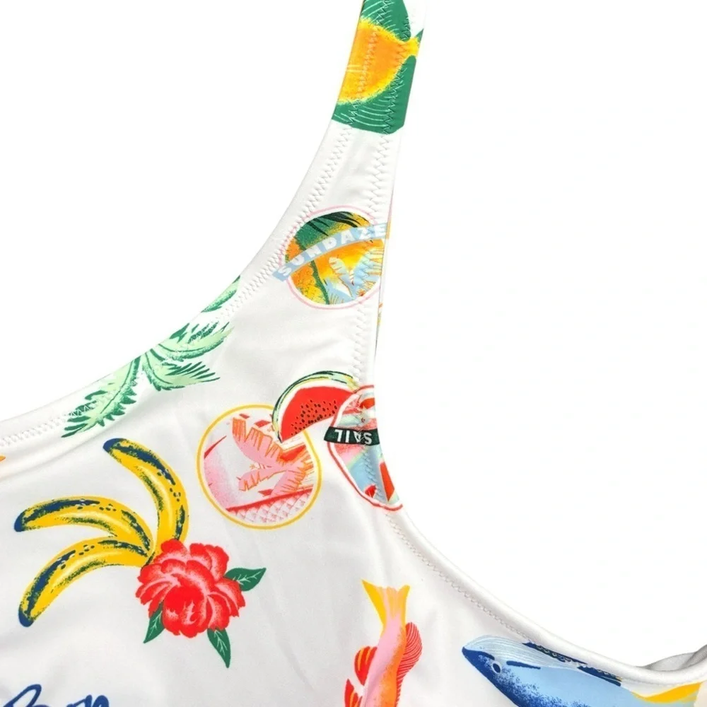 NWOT Old Navy Vacation Graphics One Piece Swimsuit Size 2X